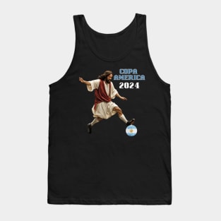 Argentina Soccer Fan | Jesus meme : Copa America 2024 Fan Tee Tank Top